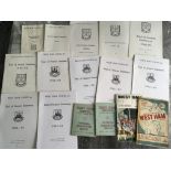 West Ham Handbook + End Of Season Summaries Collection: 12 End of Season summaries from the 80s
