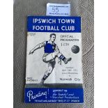 36/37 Ipswich Town v Norwich City Football Programme: Hospital Cup match dated 26 4 1937 in good