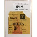 49/50 Chesterfield v Chelsea FA Cup Football Ticket: Fifth round match from the Recreation Ground.