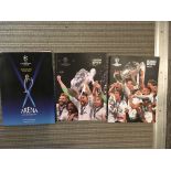 Champions League Press Packs + Memorabilia: Includes draw press items, numerous press packs often