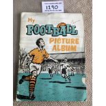 1959 Chix Gum Complete Football Cards In Album: Hard to find album with all 48 cards stuck down in