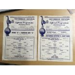 1958 Tottenham A v Norwich A East Anglian Cup Final Football Programme: Dated 28 4 1958. Single