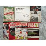 Manchester United Football Memorabilia: 1940s Famous Football Club History Book and a few programmes