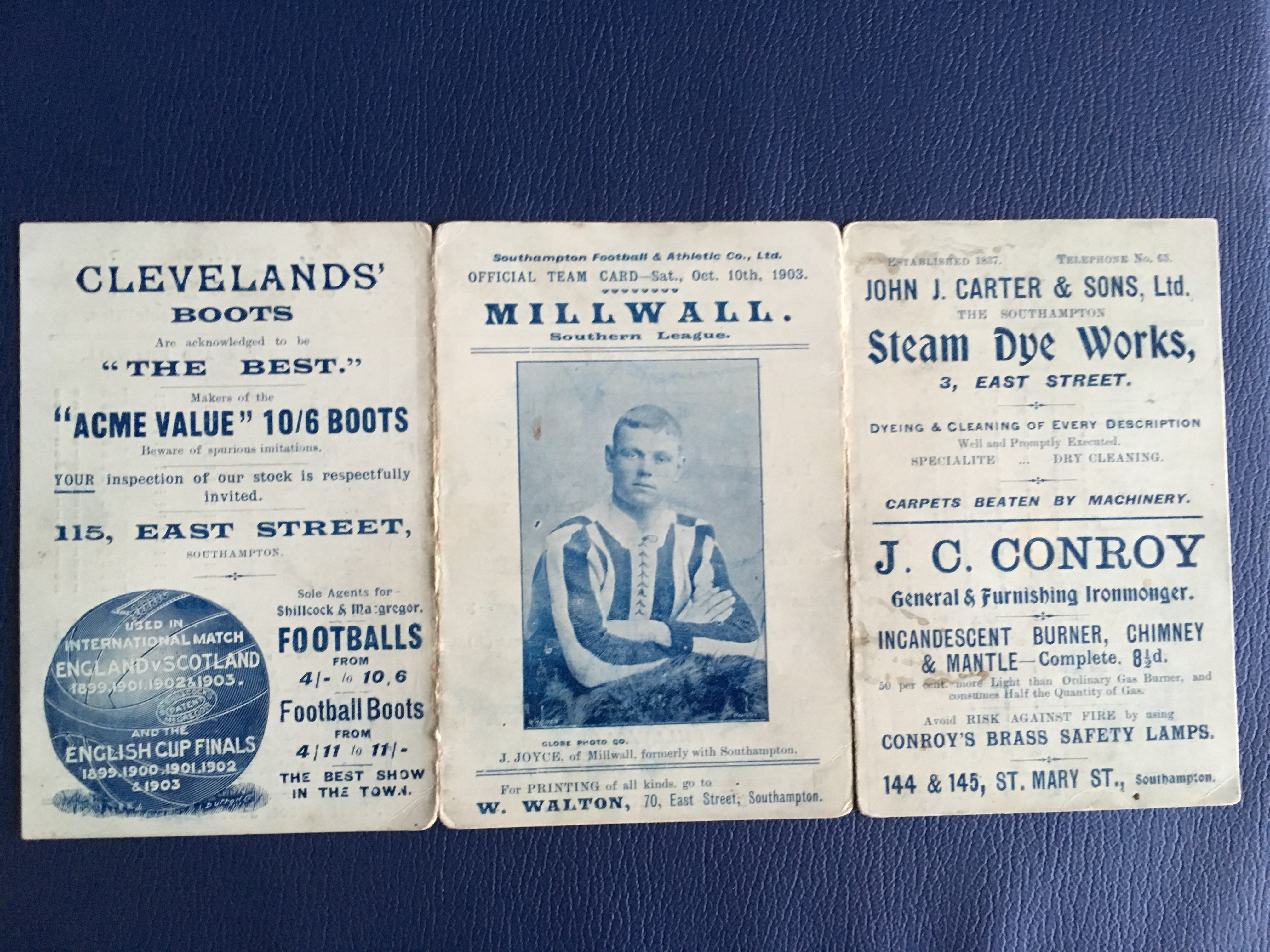 1903/04 Southampton v Millwall Football Programme: Southern League Division One in the season - Image 3 of 3