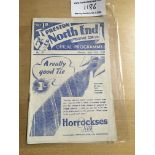 38/39 Preston North End v Brentford Football Programme: Dated 10 4 1939 in very good condition