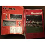 Arsenal Home Football Programmes: From the 70s onwards in good condition. (est 350)