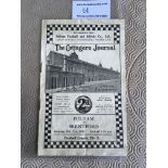 33/34 Fulham v Brentford Football Programme: League match dated 21 10 1933 in good condition with no