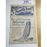37/38 Preston North End Reserves v Manchester United Football Programme: Dated 2 10 1937 from the