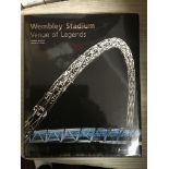 Wembley Venue Of Legends Football Memorabilia: Large hardback book about Wembley and a replica