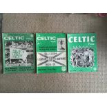 Celtic View 1970s Football Magazines: June 1972 with tear plus May 1970 and Summer 1974