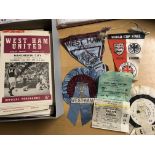 1960s Football Programme + Memorabilia Box: Includes 8 x 1970 World Cup Programmes and around 90