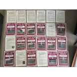 West Ham 59/60 Complete Home 1st Team Reserves Etc Football Programmes: Includes Practice Matches