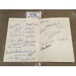 1970 England World Cup Squad Signed Itinerary: Superb 18 page booklet listing tour party, hotels,