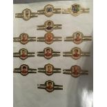 1966 World Cup Final Cigar Bands: Full set of all 11 England and West Germany players plus 3