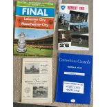 Testimonial + Leicester City Football Programmes: 1969 FA Cup Final + Leicester players brochure