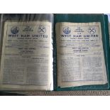 West Ham 50/51 Home Football Programmes: 20 League matches and FA Cup match v Cardiff. Birmingham in