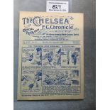 28/29 Chelsea v Notts County Football Programme: Excellent condition ex bound Division Two match