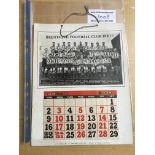 Brentford 1949 Football Calendar: With 48/49 team group and 12 unused months for 1949. String for