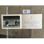 Manchester United Football Club Christmas Cards: From 1961 to 1968 lacking only 1962 and 1964. The