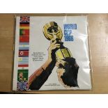 1966 World Cup Football LP + Single Records: Vinyl records to include an LP of the latter parts of