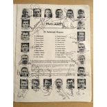 England 1966 Complete World Cup Squad Signed Programme: Page 29 of the tournament brochure featuring