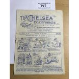1930/31 Chelsea v Newcastle United Football Programme: Dated 2 5 1931. Good condition with no