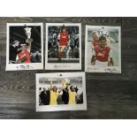 Arsenal Signed Photo + Print Collection: 5 large signed photos which are signed together with 3 that