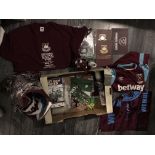 West Ham Football Memorabilia Box: Includes many items named Farewell Boleyn, 1995 Centenary