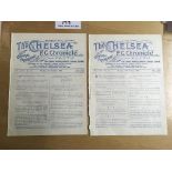 1929/30 Chelsea v Dulwich Hamlet Football Programme: Dated 14 10 1929. London Challenge Cup. Four