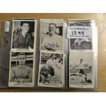 A+BC 1961 Footballers Football Cards: All 64 cards with plain backs. This is the set with the