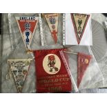 1966 World Cup Football Pennants: Great collection with every one different and in excellent