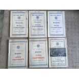 Pre War Sports Programmes: 6 x 1930s Amateur Athletics programmes from the 30s all held at White