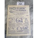 30/31 Chelsea v Manchester United Football Programme: League match dated 6 9 1930 in excellent