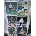 Tottenham Signed Football Pictures: Many magazine pictures in various sizes which are hand signed of