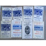 Manchester United Pirate Football Programmes: Includes 63/64 Tottenham away ECWC, FA Cup Semi