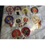 1966 World Cup Football Rosette Collection: All Original featuring a different participating