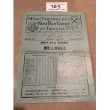 38/39 West Ham v Millwall Football Programme: League match in very good condition dated 27 12 1938