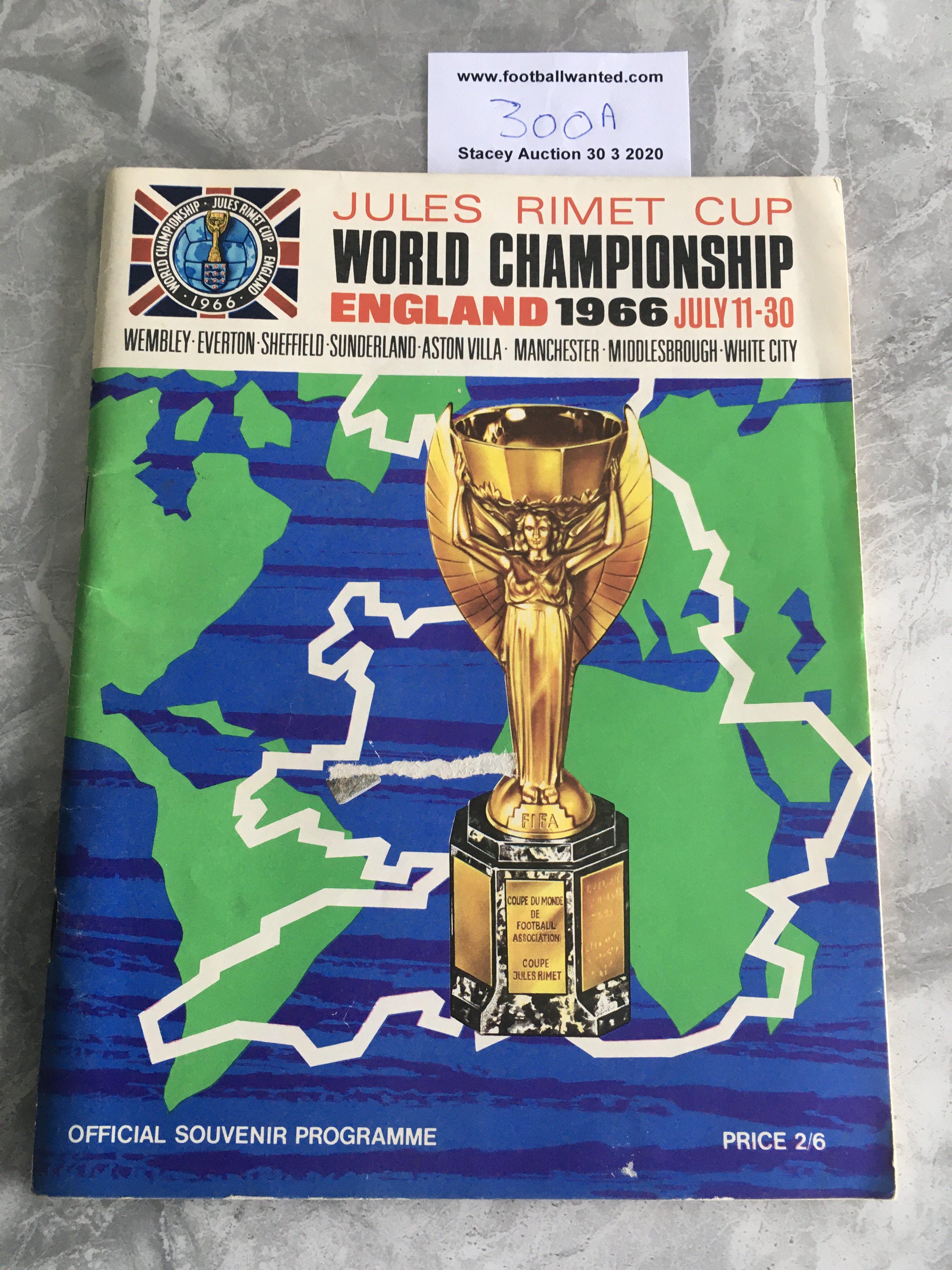 1966 World Cup Full England Squad Signed Football Programme: Genuine item given by Jimmy Greaves - Image 2 of 2