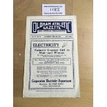 36/37 Oldham Athletic v Stockport County Football Programme: Dated 6 2 1937 in excellent condition