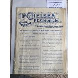 1909 Charity Shield Football Programme: Newcastle United v Northampton played at Chelsea. Very