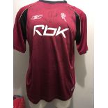 Bolton Wanderers 2006/2007 Signed Football Shirt: Burgundy Reebok away shirt signed by 16