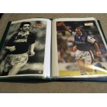 Signed Large Football Magazine Pictures: Undedicated and nearly all full size from the 70s 80s and
