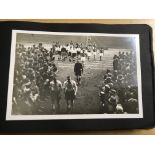 Derby County 1934 Tour Of Germany Photo Album: Postcard size black and white photos pasted into