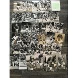Ipswich Town Football Press Photos: Black and White measuring 8 x 6 inches all with press stamps etc