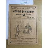 1910/11 Tottenham v Newcastle United Football Programme: Dated 17 9 1910 in good condition with no