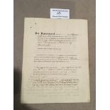 Ben Warren 1902/03 Derby County Football Contract: Superb 4 page document signed by him detailing