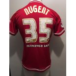 2015/16 Middlesbrough Match Worn Football Shirt: Short sleeve home shirt with Skybet patches to