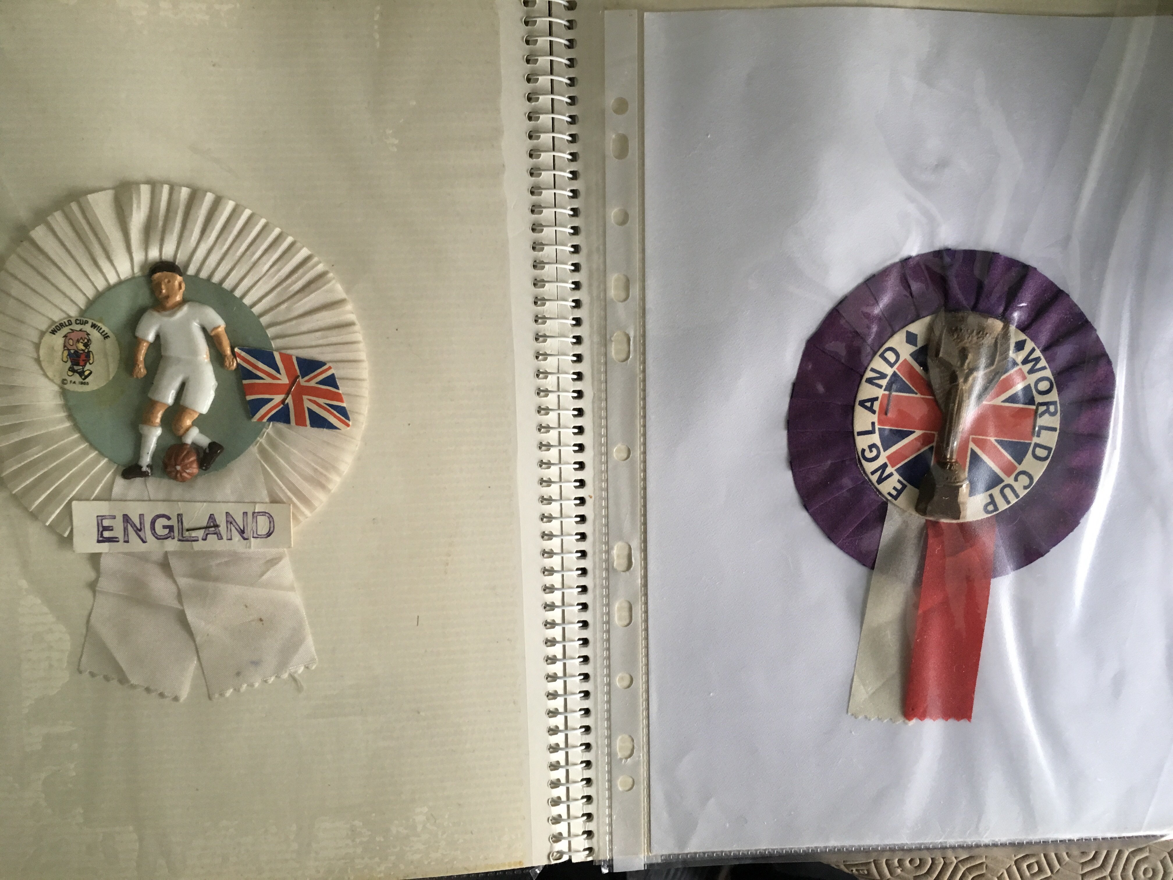 1966 England World Cup Rosette Collection: Original and all different housed in collectors folder. - Image 3 of 3