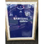 Ballack Chelsea Match Issued Football Shirt: Blue short sleeve shirt with Champions 2005/2006