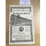 32/33 Fulham v Tottenham Football Programme: Dated 10 12 1932 with no team changes. Only poor/fair